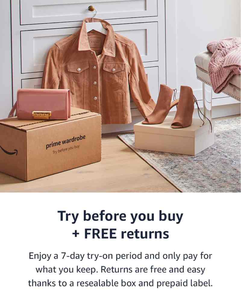 Amazon Prime Wardrobe - Try Before You Buy